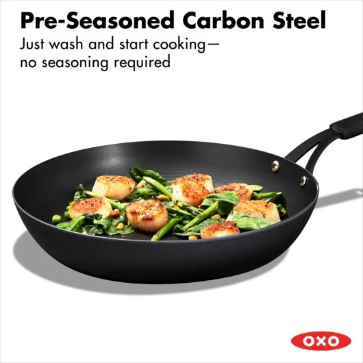 OXO Obsidian Carbon Steel Fry Pan 12"