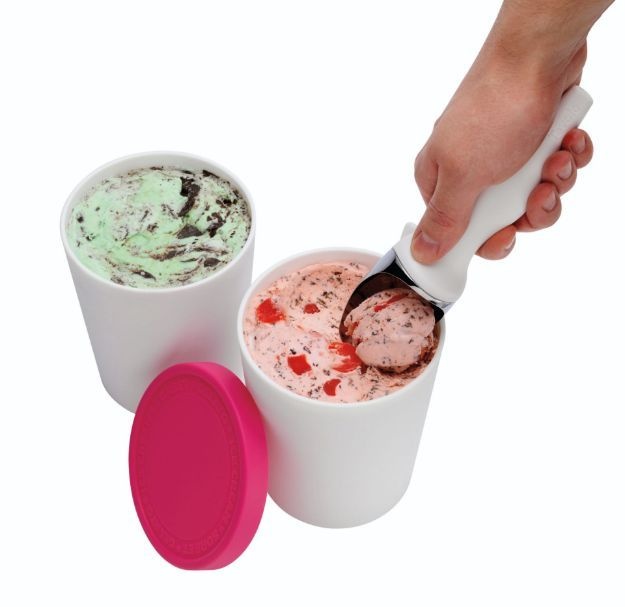 Tovolo Round Ice Cream Tub- Raspberry