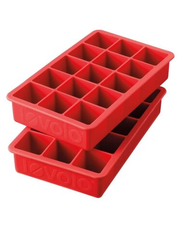 Tovolo Perfect Cube Trays Set/2- Candy Apple