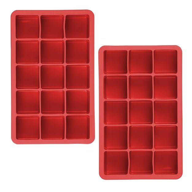 Tovolo Perfect Cube Trays Set/2- Candy Apple