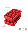 Tovolo Perfect Cube Trays Set/2- Candy Apple