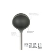 Tovolo Silicone Ladle- Charcoal