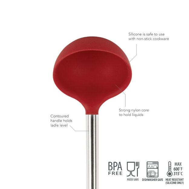 Tovolo Silicone Ladle- Cayenne