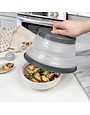 Tovolo Collapsible Microwave Food Cover Small- Charcoal