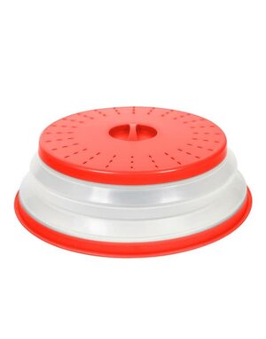 Tovolo Collapsible Microwave Food Cover Large- Red
