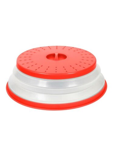 Tovolo Collapsible Microwave Food Cover Large- Red