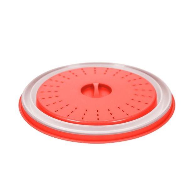 Dayglow Collapsible Microwave Food Cover Large- Red