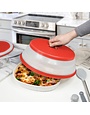 Tovolo Collapsible Microwave Food Cover Large- Red