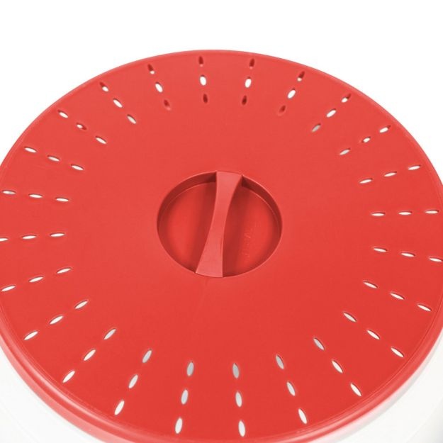 Dayglow Collapsible Microwave Food Cover Large- Red