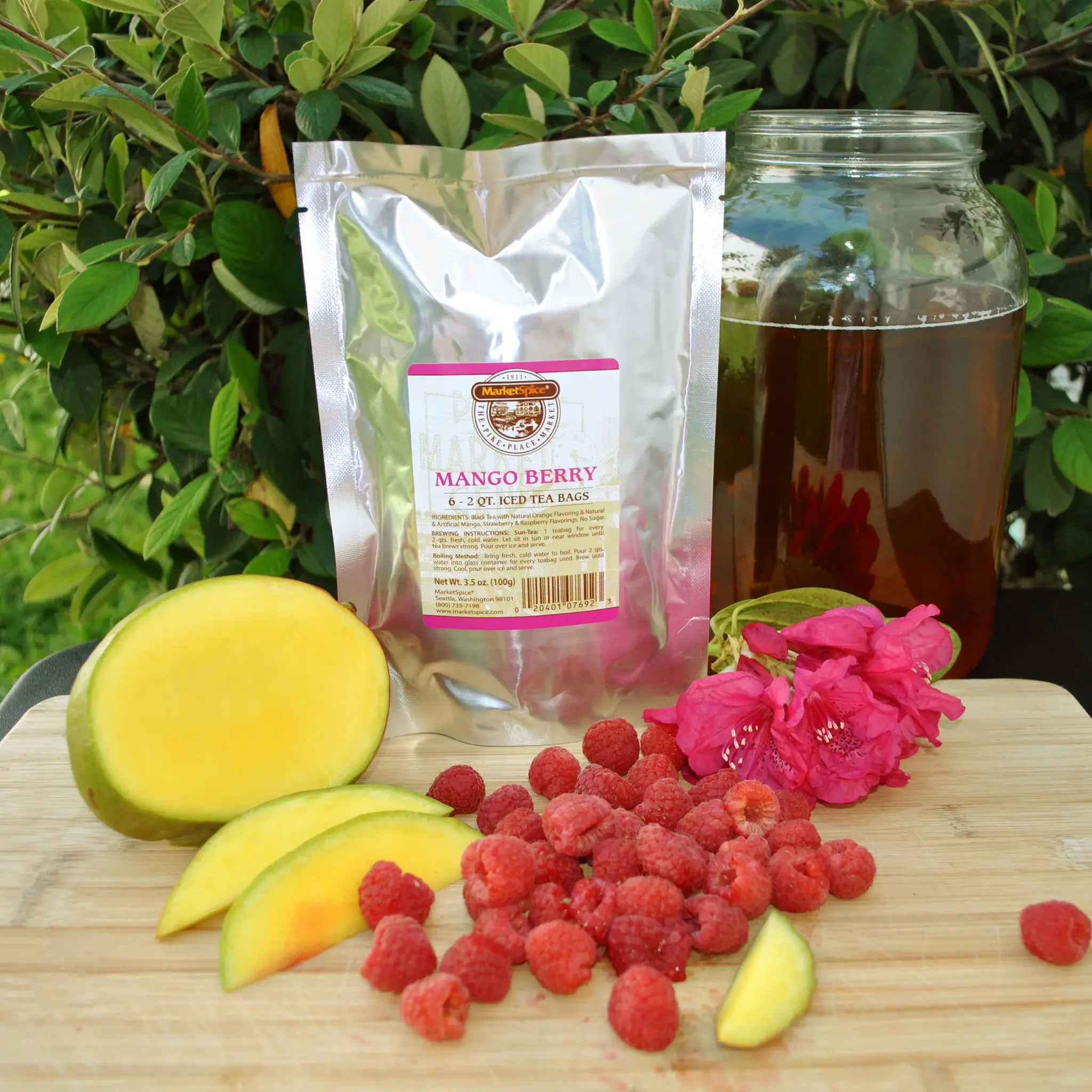 MarketSpice Mango Berry Iced Tea Bags 6pk