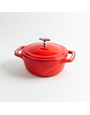 Lodge Manufacturing Co Enamel Cast Iron Dutch Oven 3qt- Red