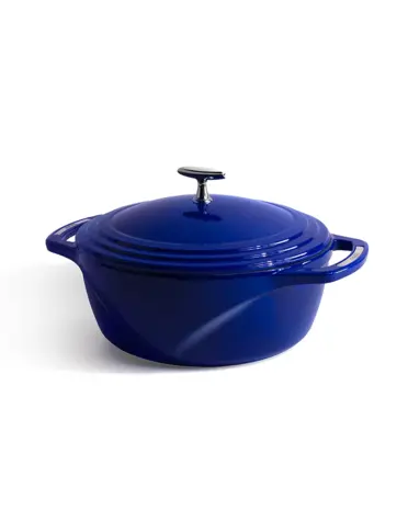 Lodge Manufacturing Co Enamel Cast Iron Dutch Oven 6qt- Blue