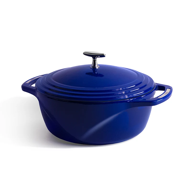 Lodge Manufacturing Co Enamel Cast Iron Dutch Oven 6qt- Blue