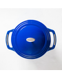 Lodge Manufacturing Co Enamel Cast Iron Dutch Oven 6qt- Blue