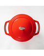 Lodge Manufacturing Co Enamel Cast Iron Dutch Oven 6qt- Red