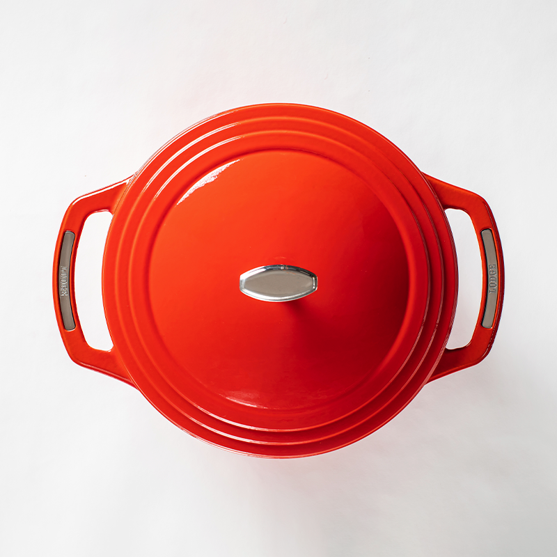 Lodge Manufacturing Co Enamel Cast Iron Dutch Oven 6qt- Red