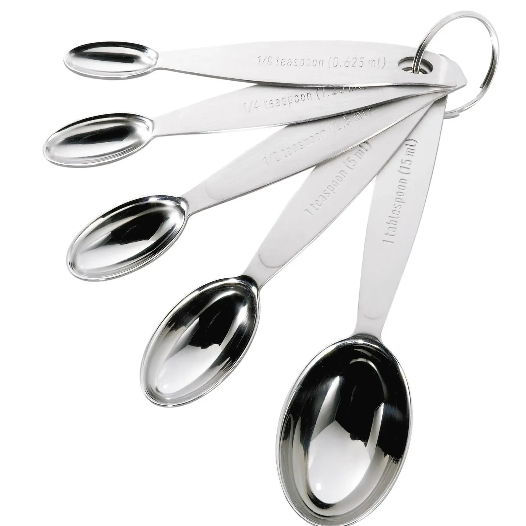 Stainless Steel Measuring Spoons 5pc