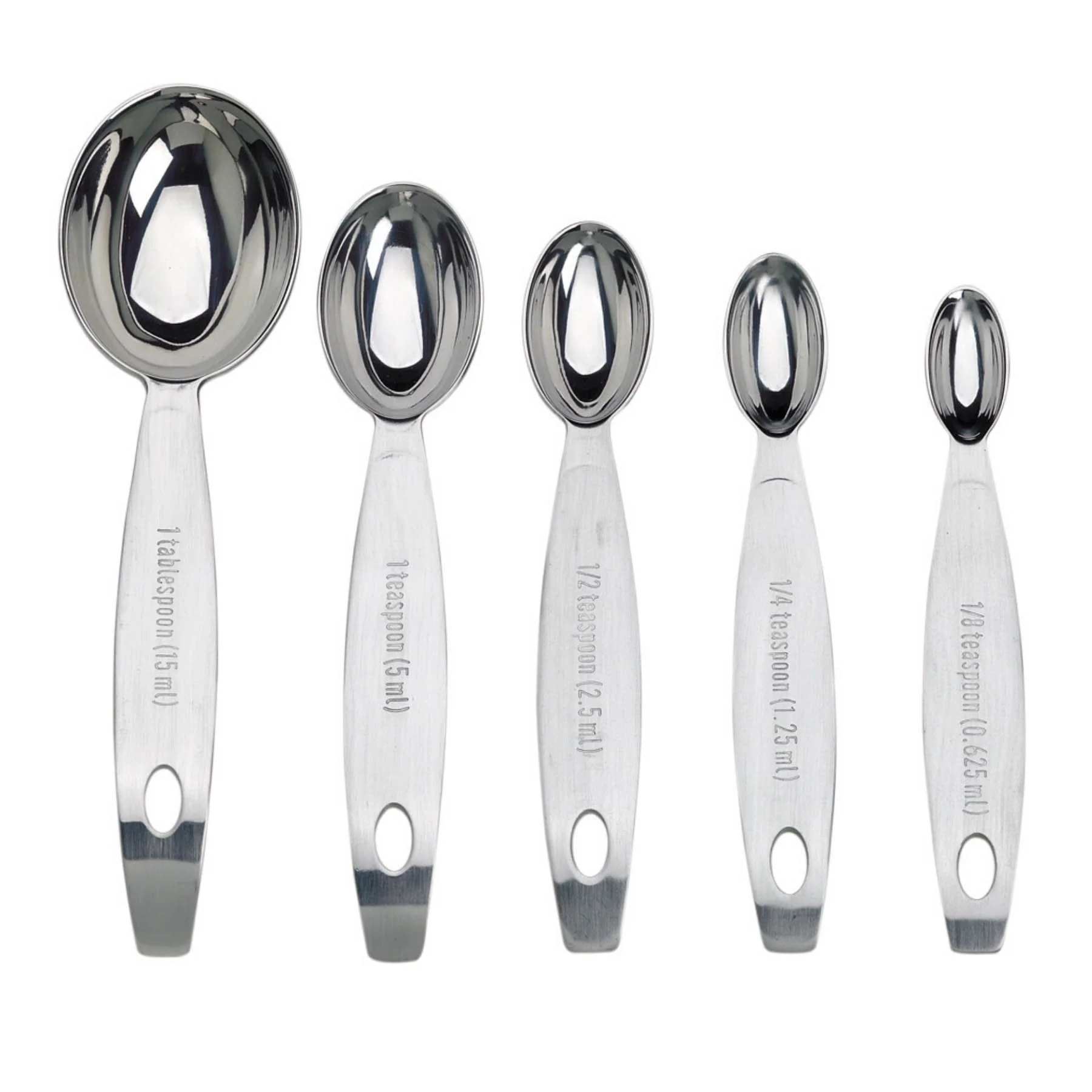 Stainless Steel Measuring Spoons 5pc