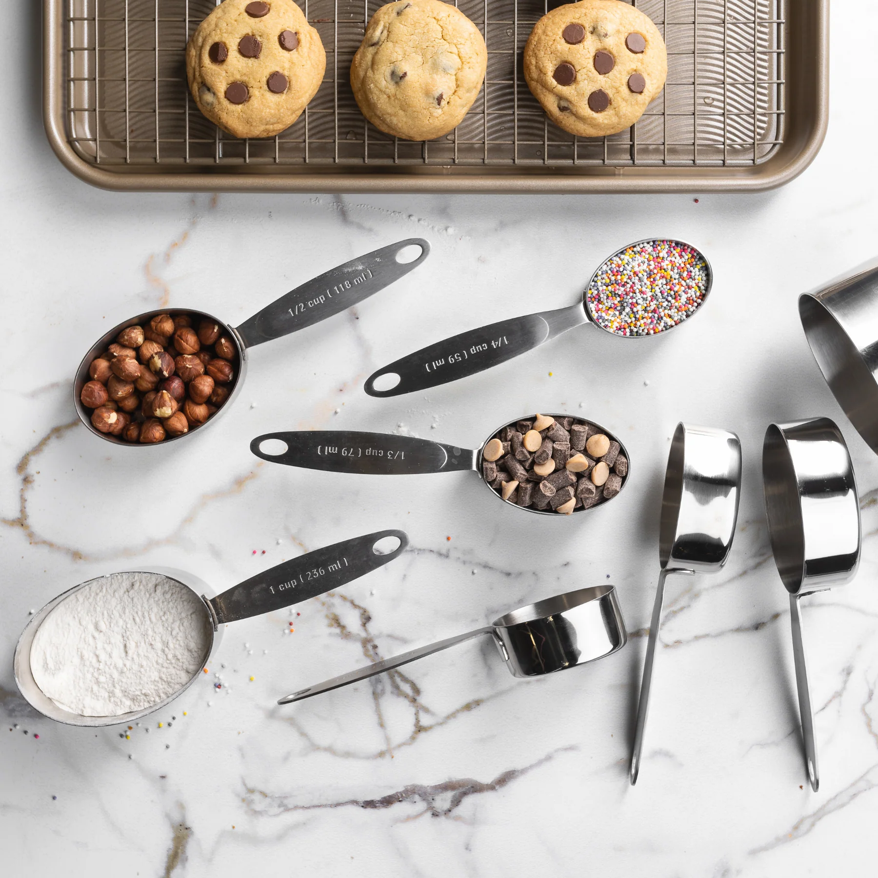 Stainless Steel Measuring Cups 4pc