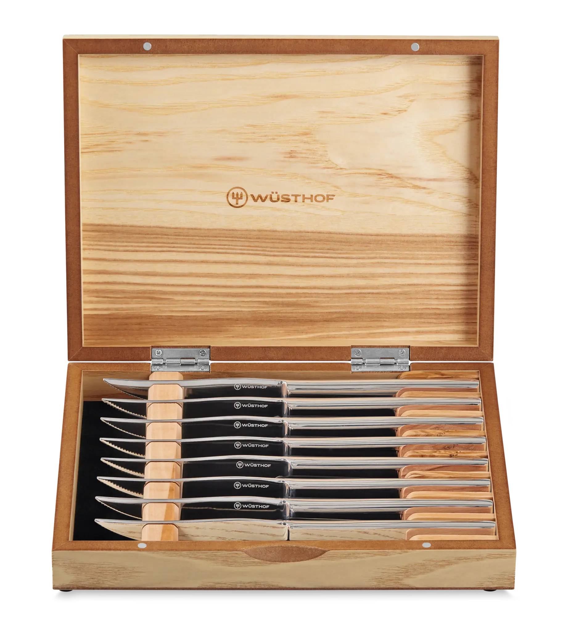 Wusthof Steak Knife Set 8pc SS Mignon in Olivewood Box