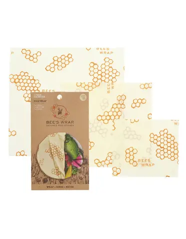 Beeswax Wraps Assorted 3pk- Honeycomb