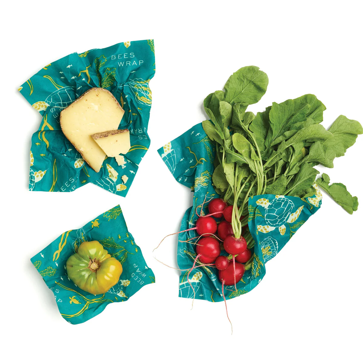 Beeswax Wraps Assorted 3pk- Ocean