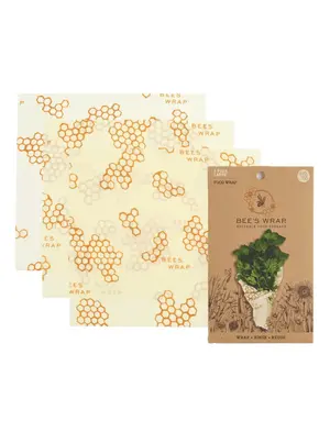 Beeswax Wraps Large 3pk- Honeycomb