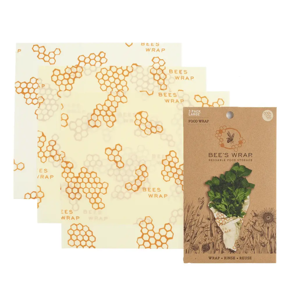 Beeswax Wraps Large 3pk- Honeycomb