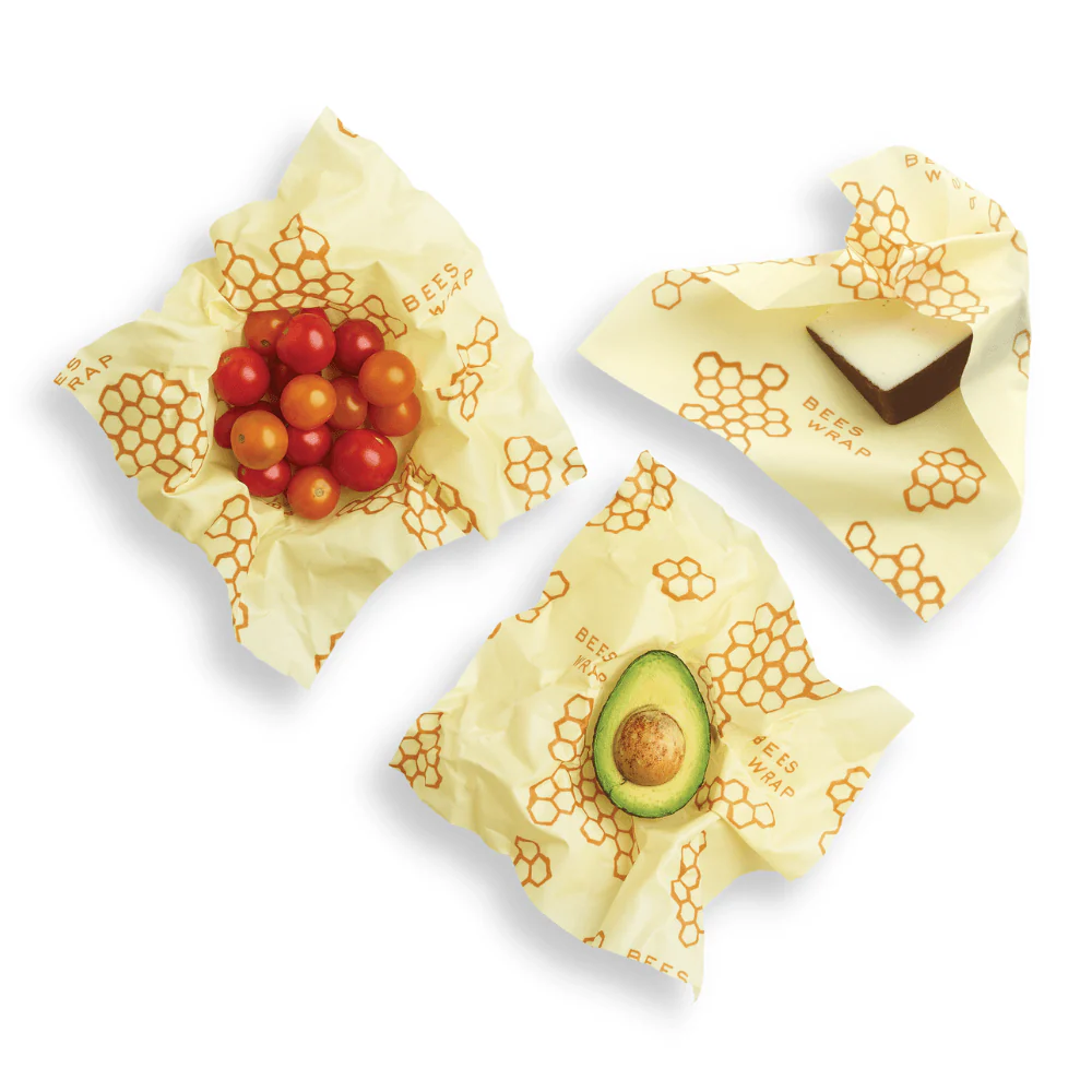 Beeswax Wraps Medium 3pk- Honeycomb