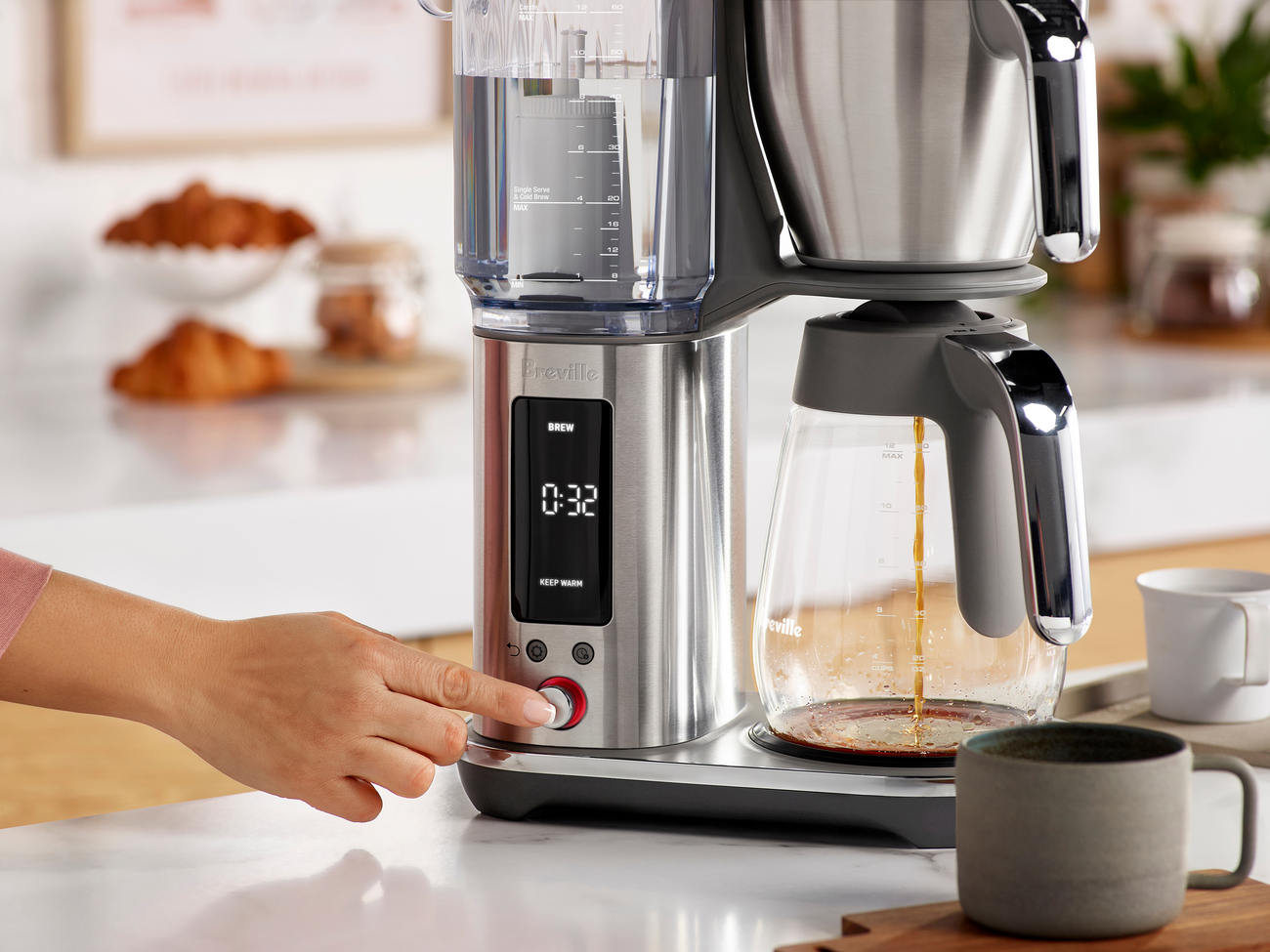 Breville USA Coffeemaker 10c Luxe Precision Glass 001