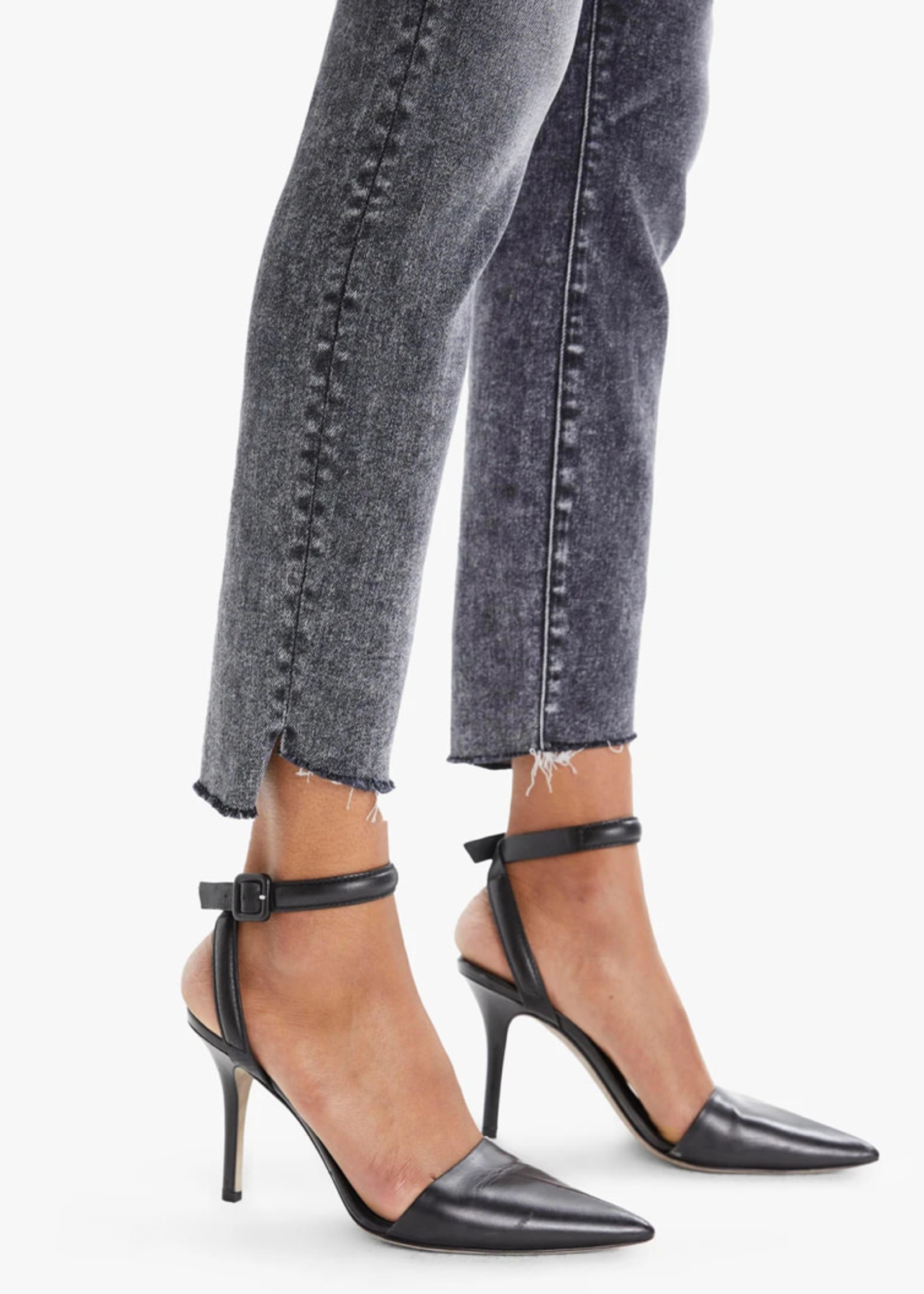 Mother The Stunner Ankle Zip Step Fray