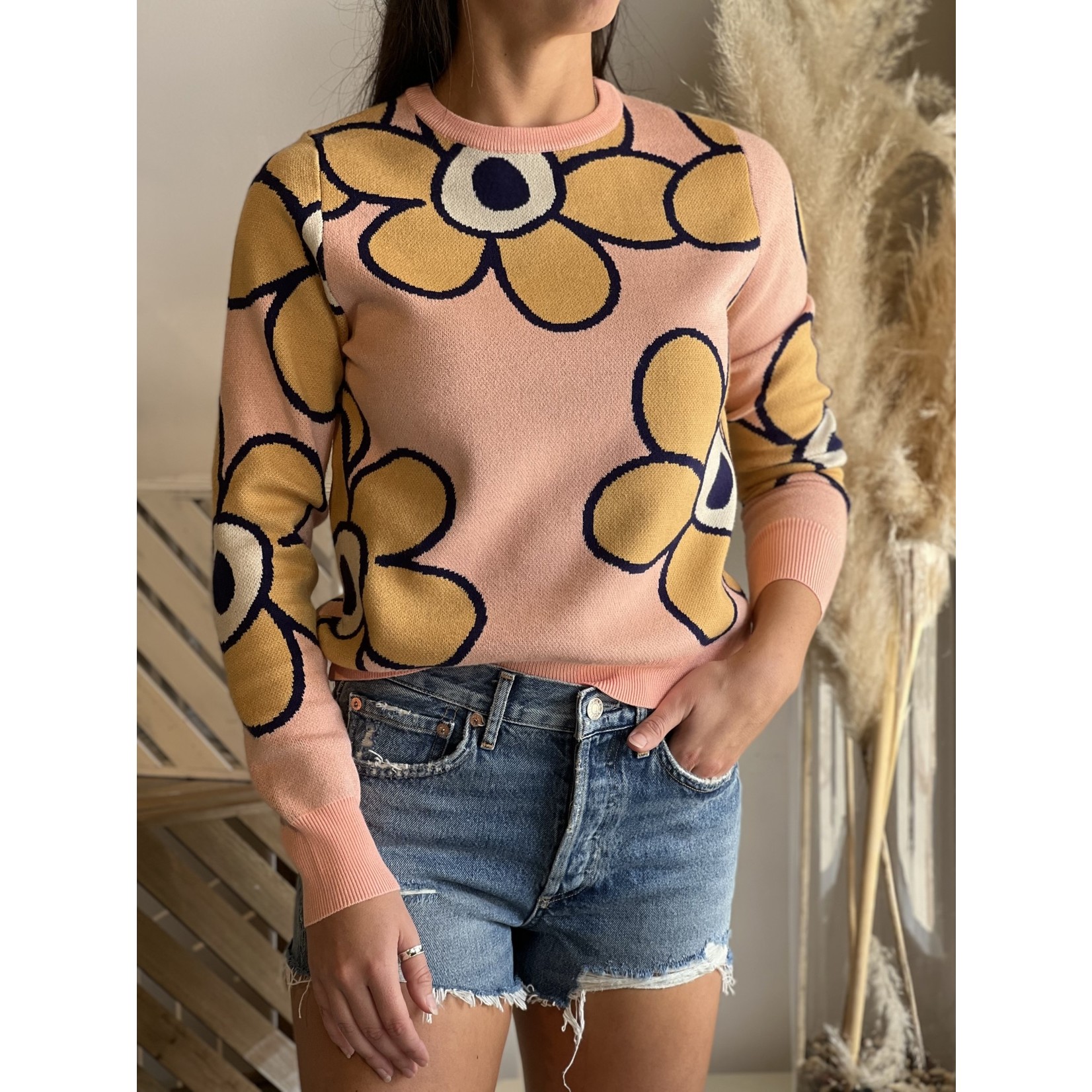 THML Flower Pattern Sweater