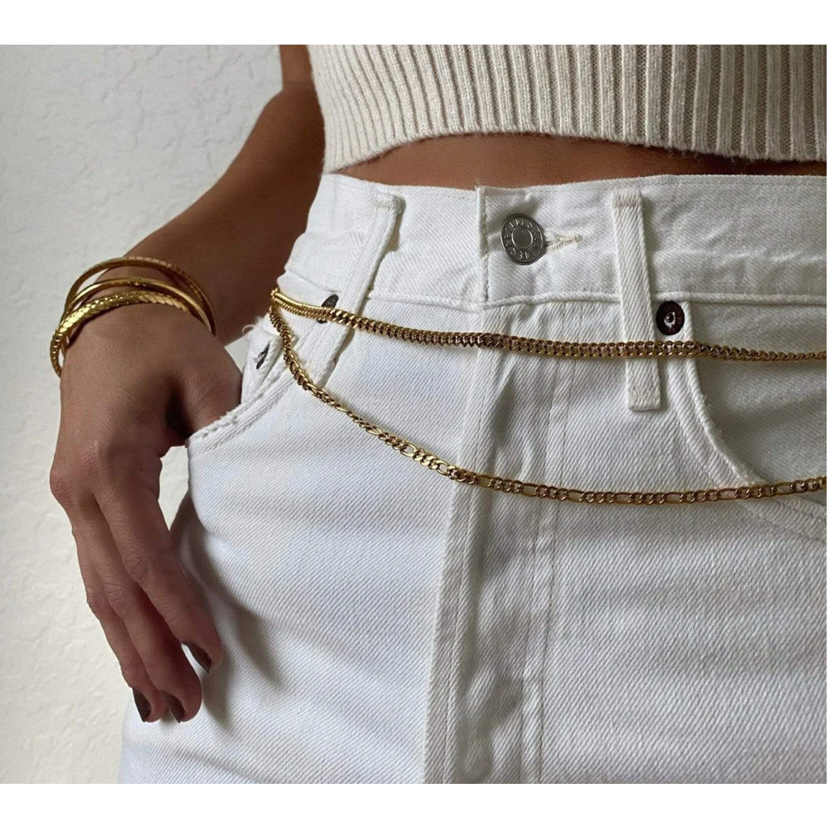 Ellie Vail Demi Cuban link long chain