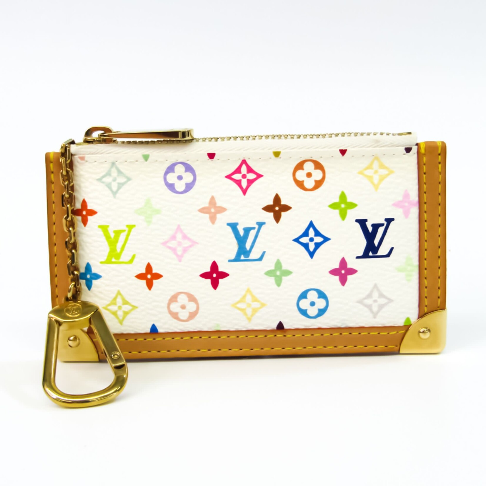 Louis Vuitton LV Monogram multi pochette coin purse blanc
