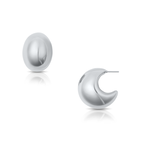 Ellie Vail Kane dome drop earring silver