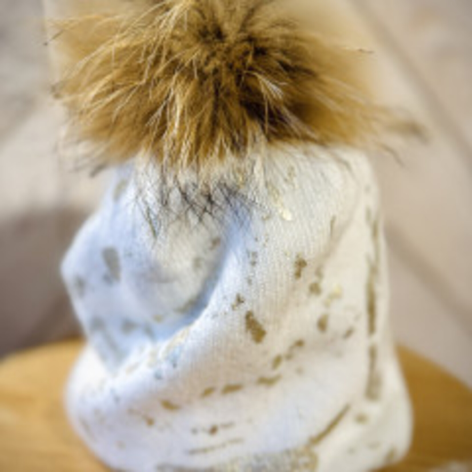 Mitchie's Matchings Hat with fur pom