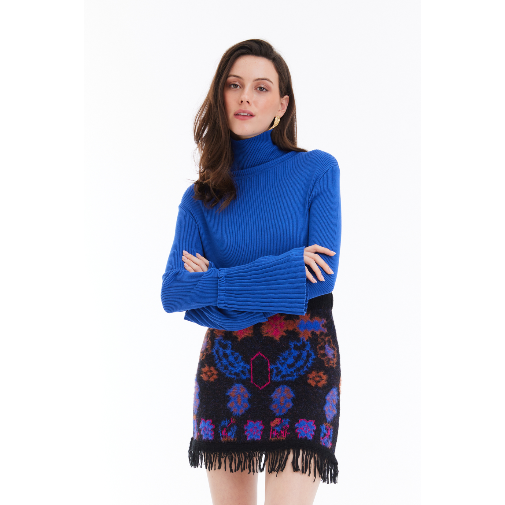 Allison NY Yael Fringe Skirt