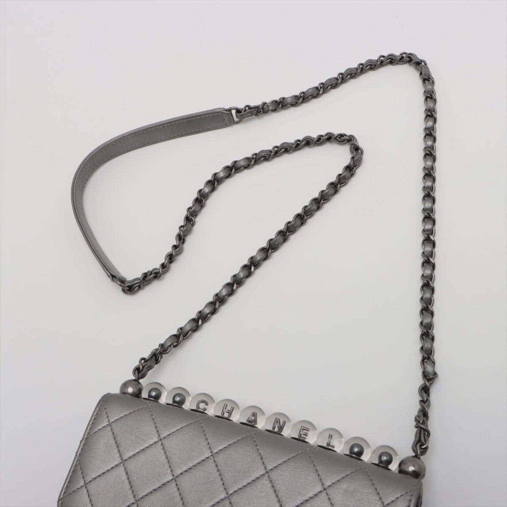 Authentic Chanel Quilted Chain Shoulder Bag