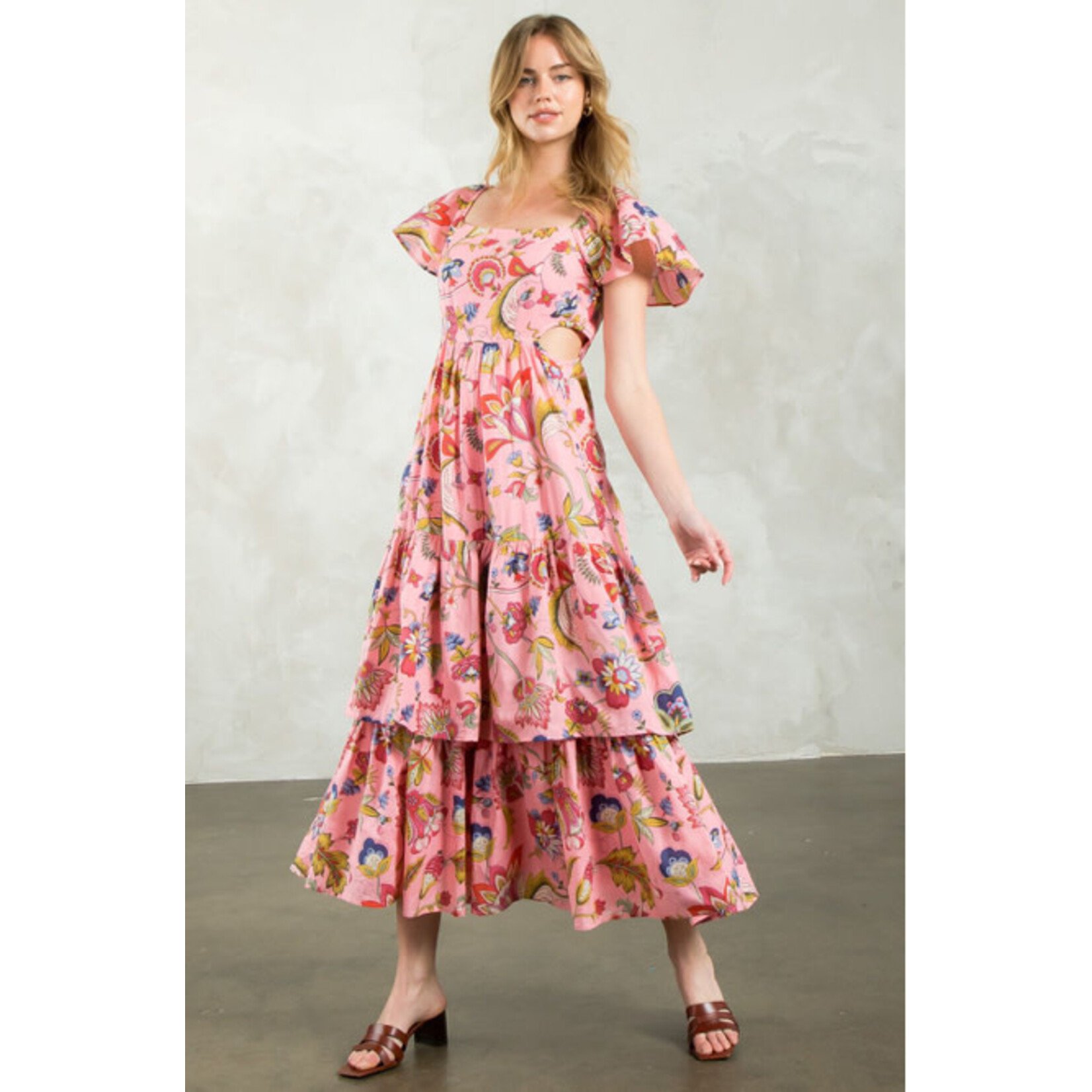 THML Floral Pink Dress