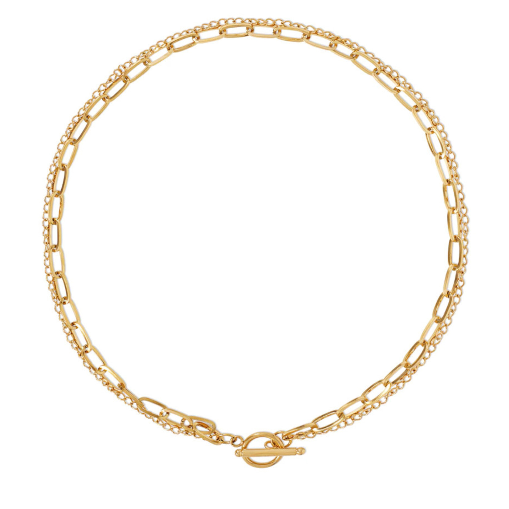 Ellie Vail Arden Double Chain Toggle necklace