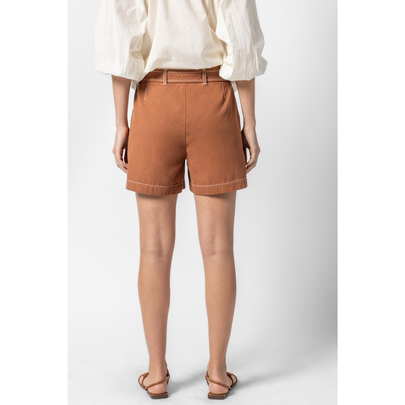 Lilla P Belted Canvas Shorts