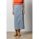 Lilla P Denim wrap skirt