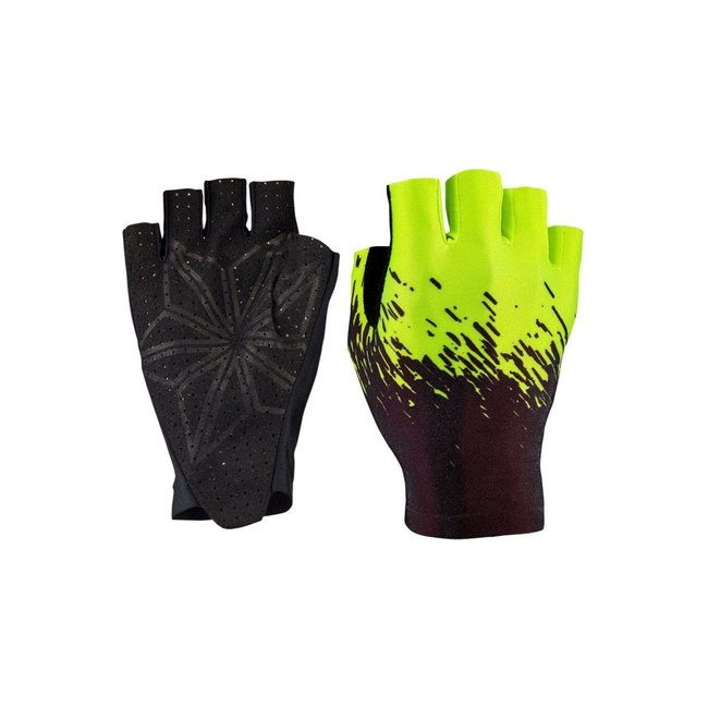 Supacaz Half Finger Glove S Black/Neon Yellow