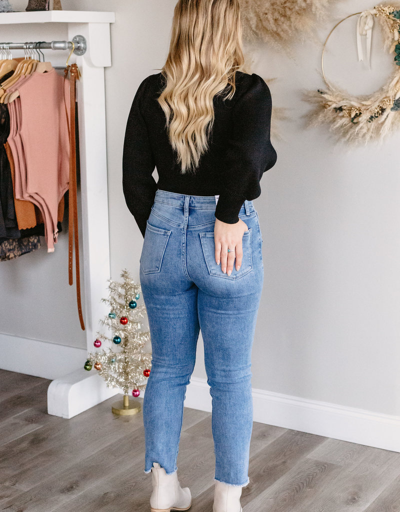 Kayla Puff Sleeve Bodysuit - Lilly Grace Fashion Boutique