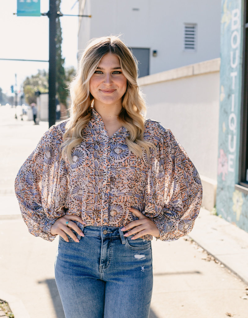 eesome Paisley Button Down Top