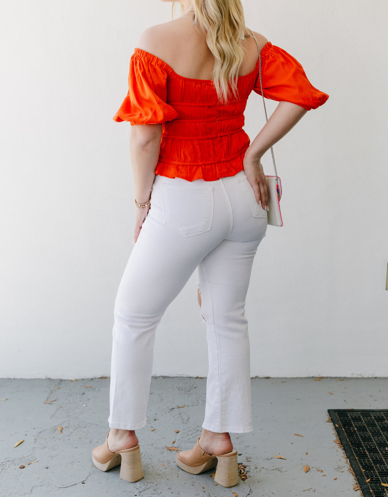 Before You Collection Poppy Linen Top