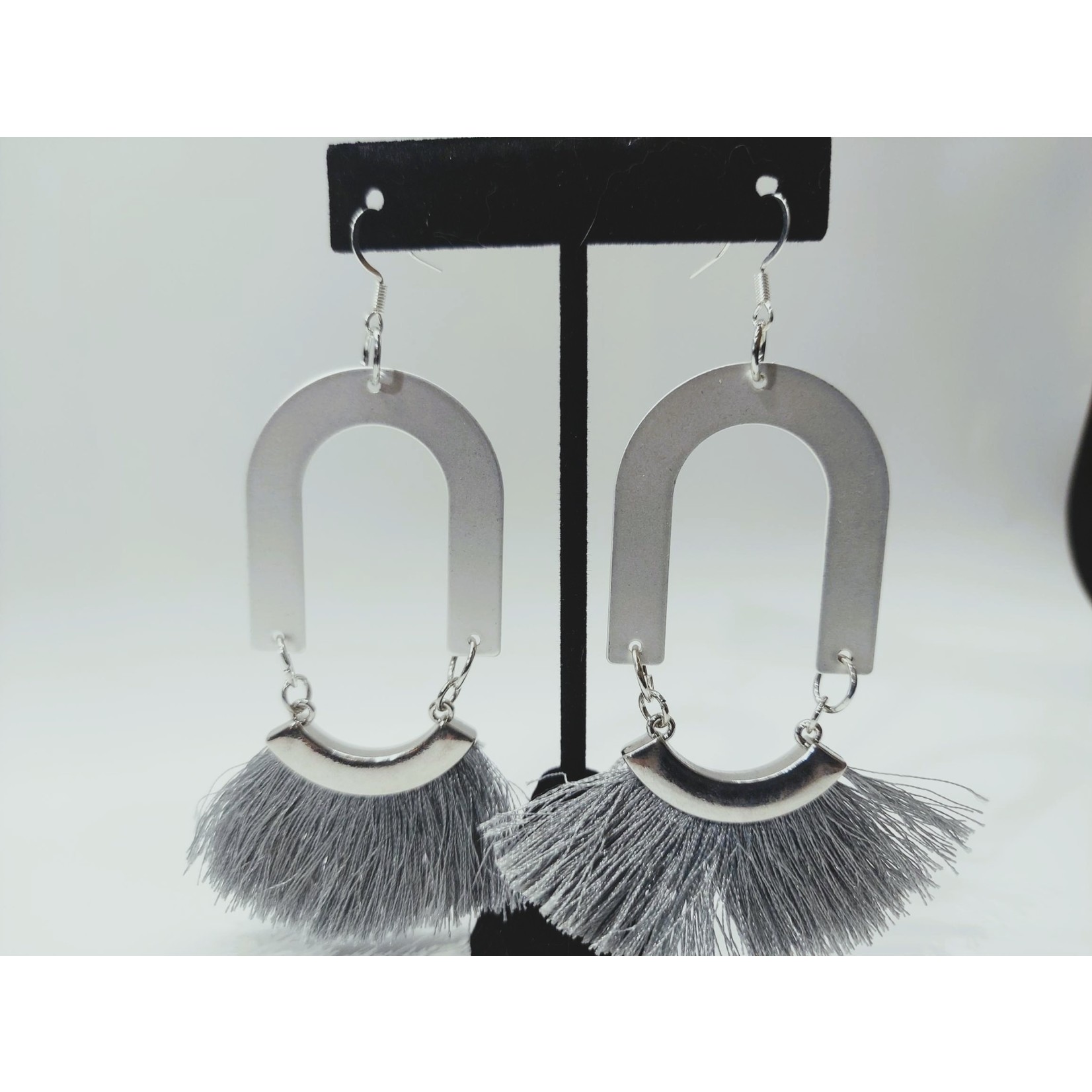 Cosette von lee silver fringe earrings