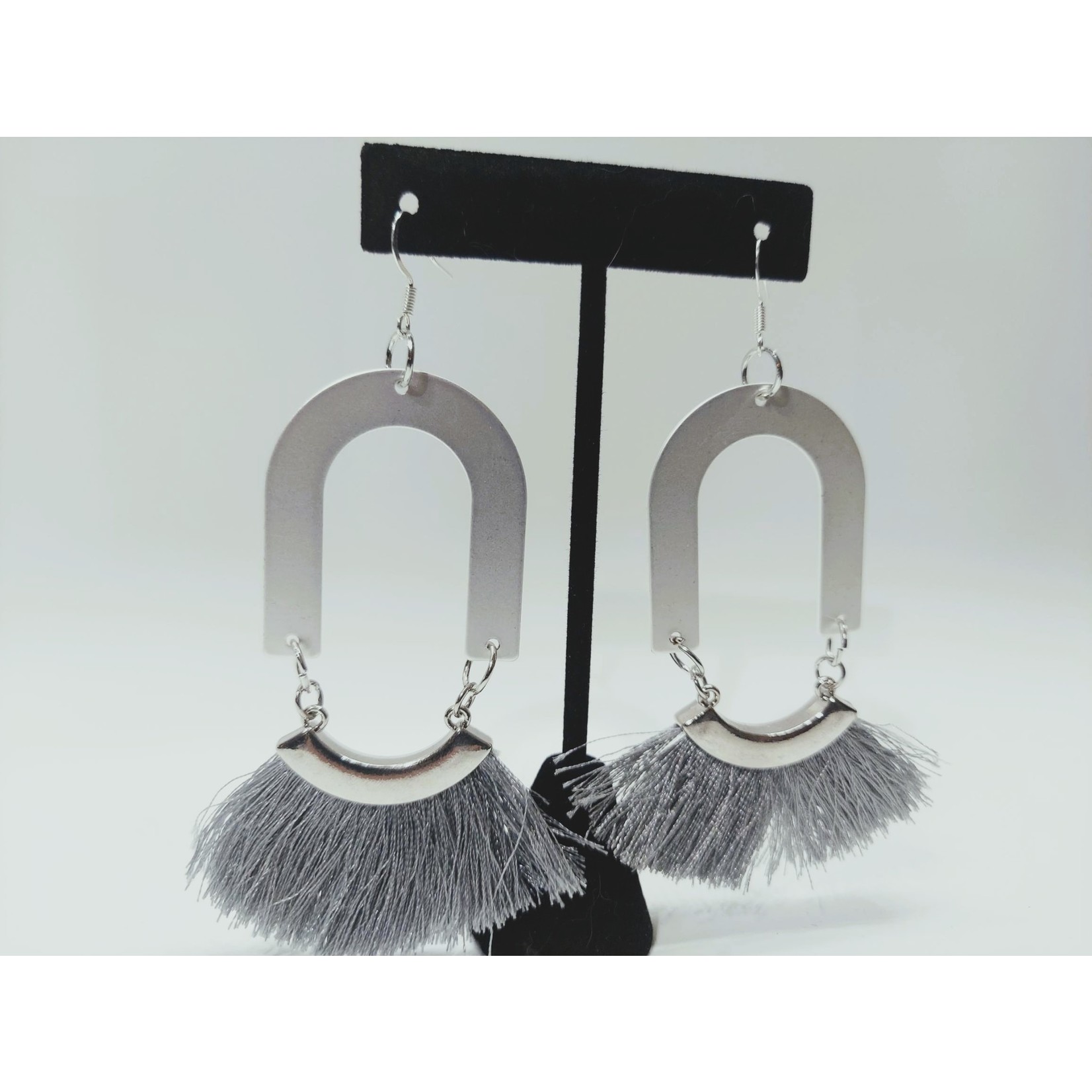 Cosette von lee silver fringe earrings