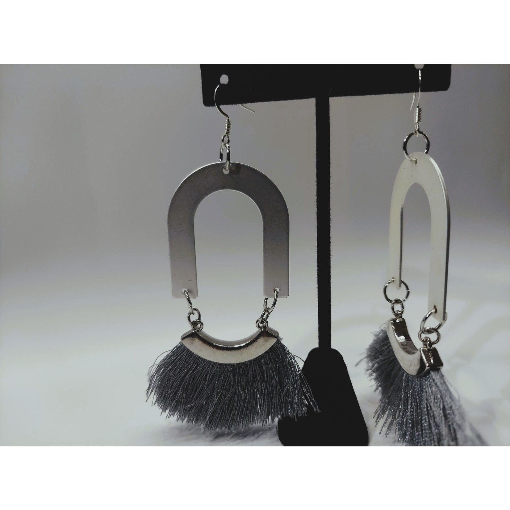 Cosette von lee silver fringe earrings