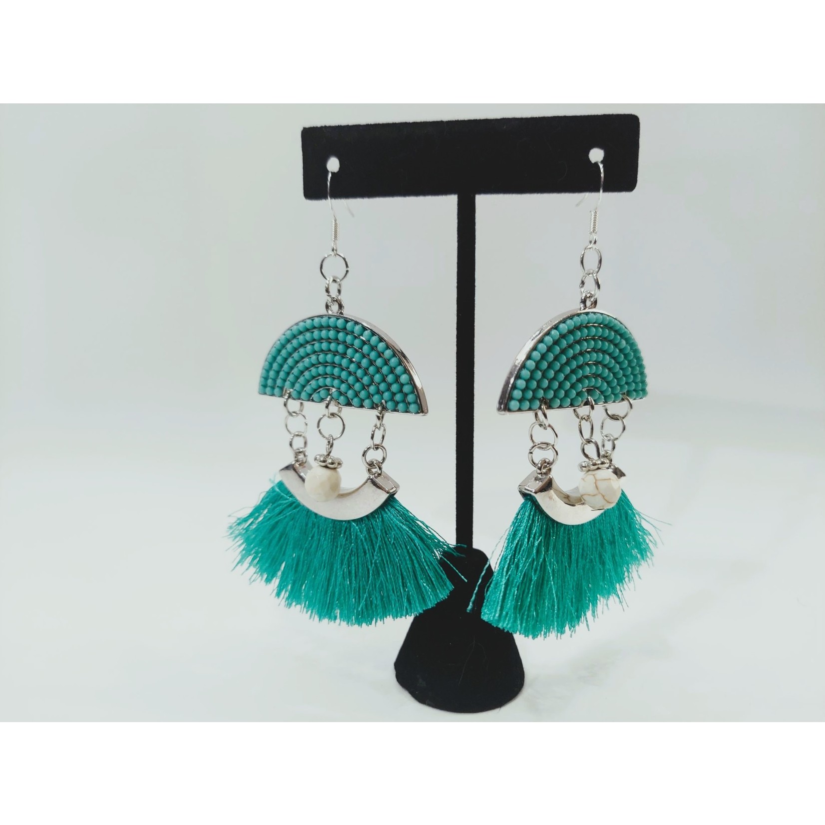 Cosette von lee blue half moon earrings